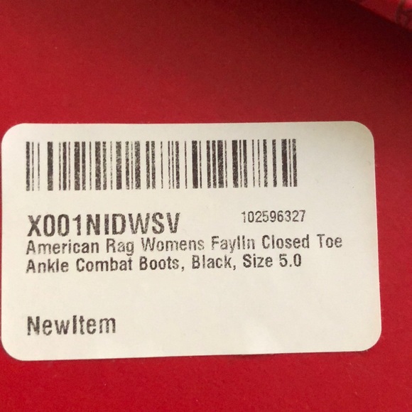 American Rag Faylln ankle combat boot - Picture 4 of 4